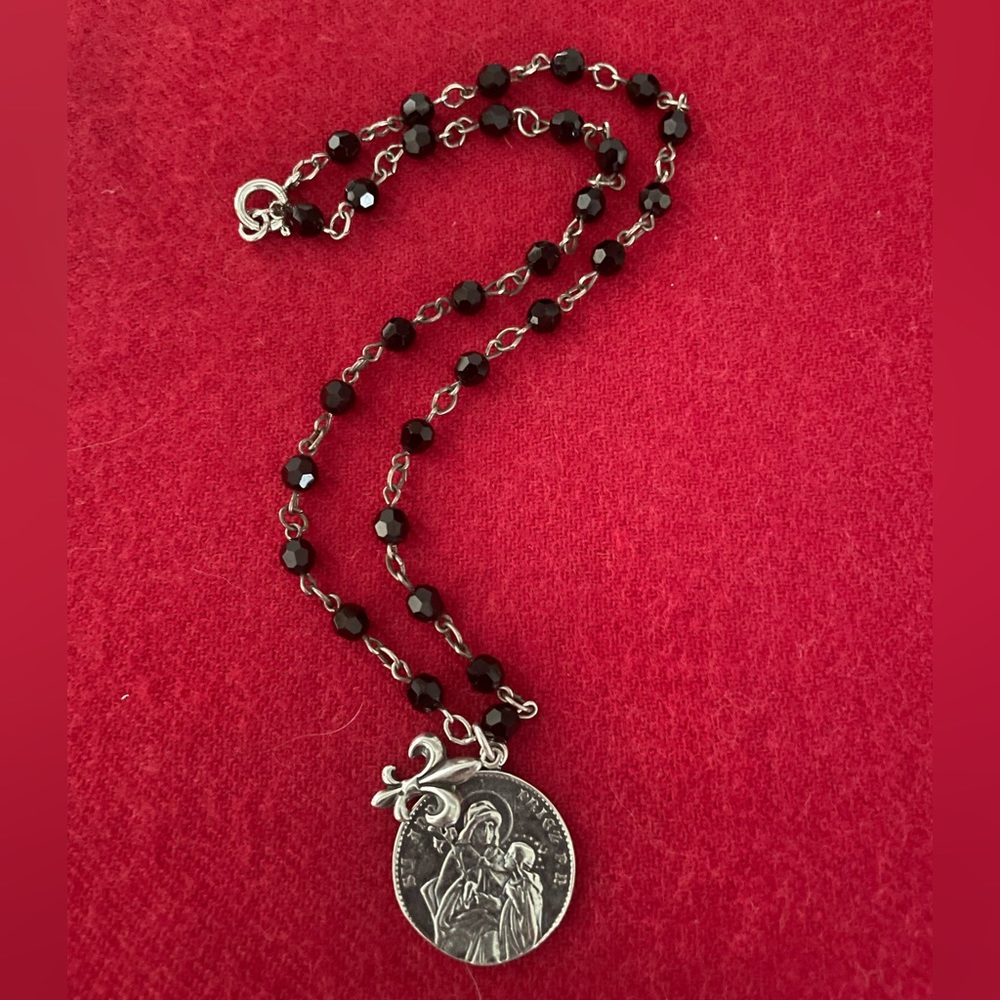 Antique medallion necklace